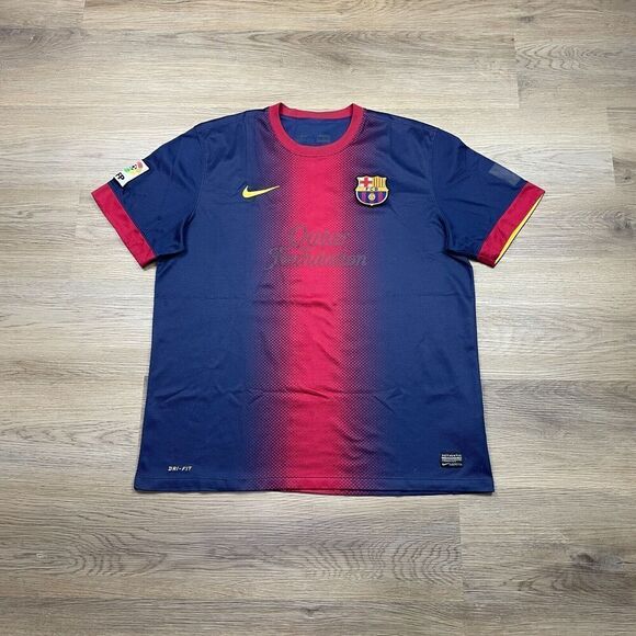 FC Barcelona Jersey Mens Extra Large Blue Nike Spanish League Home Soccer - Picture 1 of 16